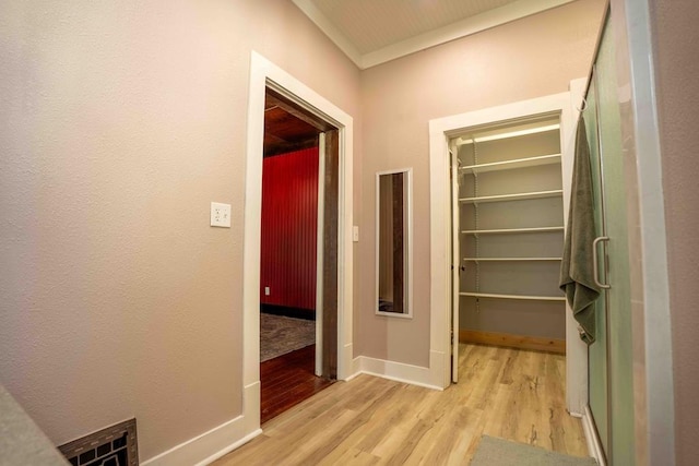 2950 Ranch Road 33, Big Spring, TX 79720 - hallway with light wood-style flooring and baseboards