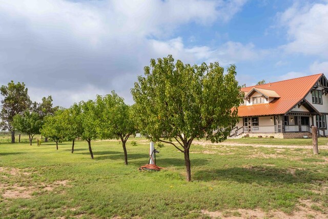2950 Ranch Road 33, Big Spring, TX 79720 - view of grassy yard with covered porch