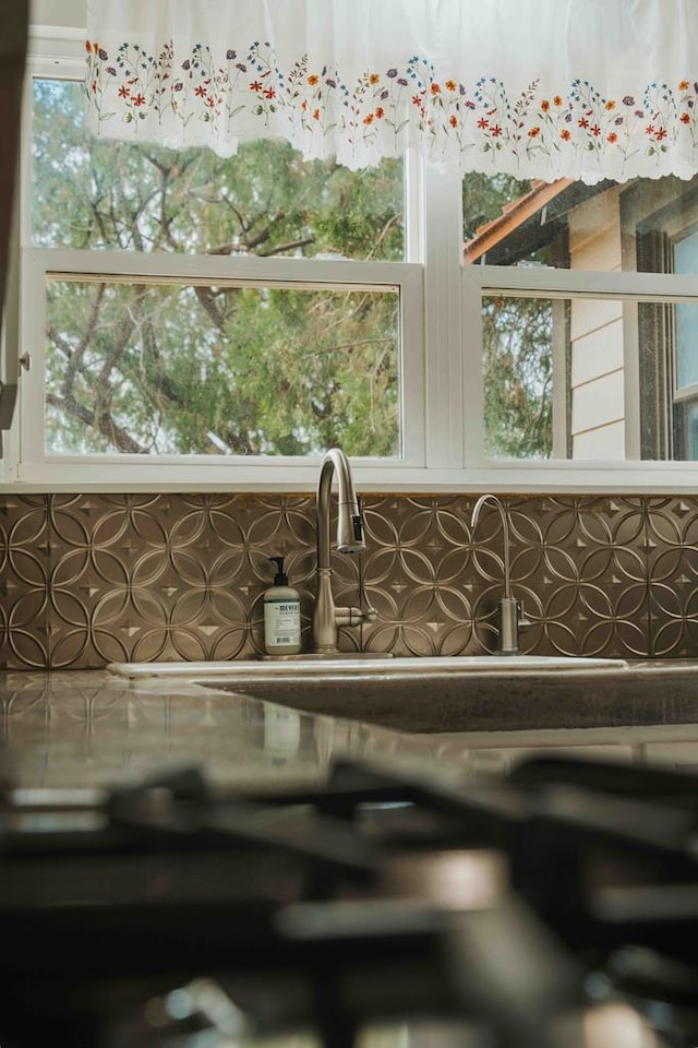 2950 Ranch Road 33, Big Spring, TX 79720 - kitchen view of backsplash and white cabinetry