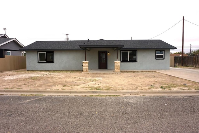 view of ranch-style house