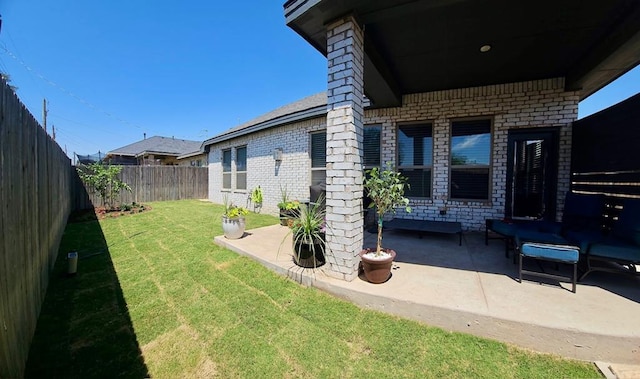 3310 Fenn St, Big Spring, TX 79720 - view of yard featuring a fenced backyard and a patio area