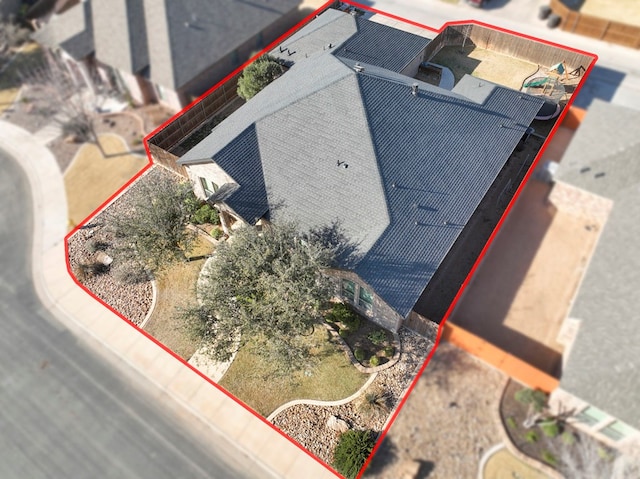 birds eye view of property