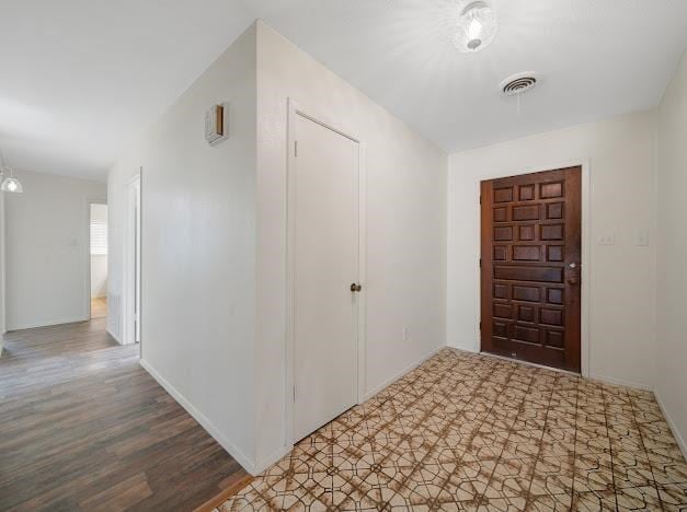 entryway featuring hardwood / wood-style floors