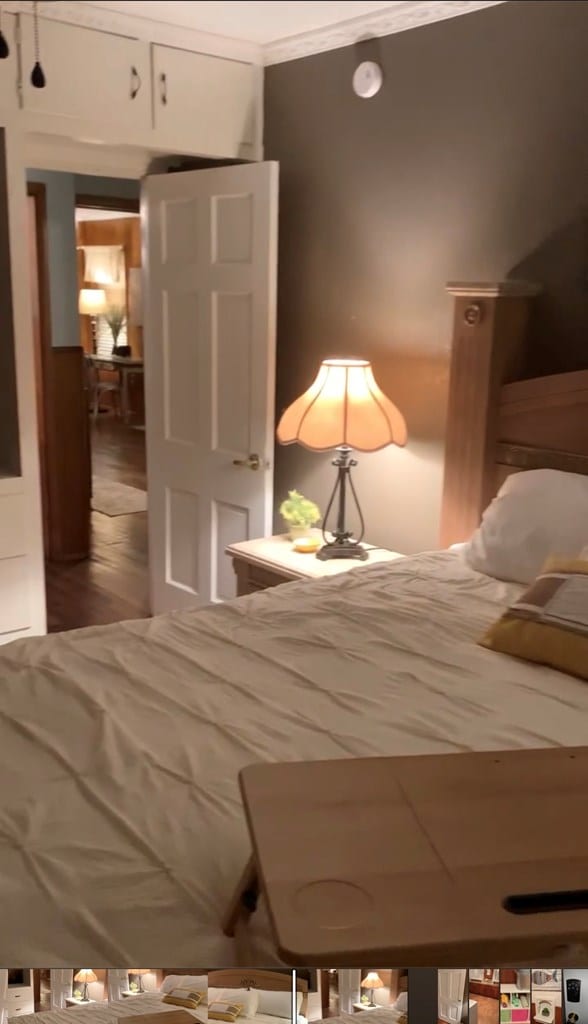 bedroom featuring wood finished floors
