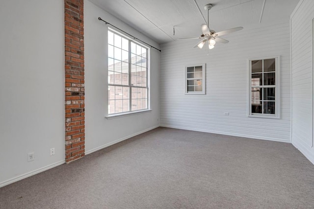 5706 Devlin Pl, Midland, TX 79707 - carpeted empty room with ceiling fan and baseboards