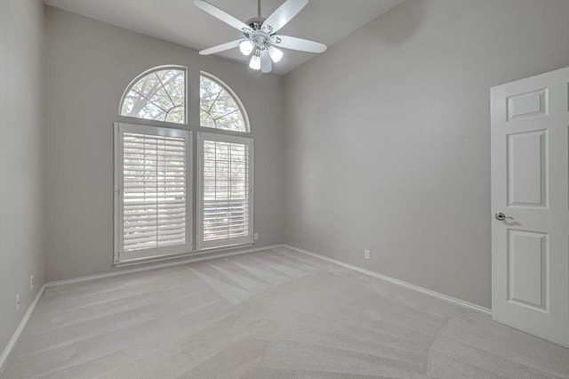 5706 Devlin Pl, Midland, TX 79707 - empty room featuring carpet floors, a ceiling fan, and baseboards