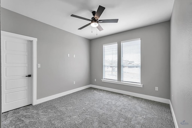 2102 S County Rd 1059, Midland, TX 79706 - carpeted empty room featuring ceiling fan and baseboards