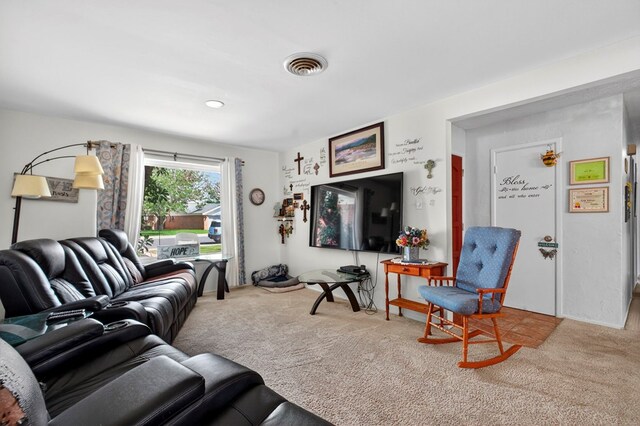 3811 Cimmaron Ave, Midland, TX 79707 - living room with carpet floors