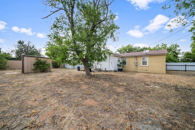 view of back of property