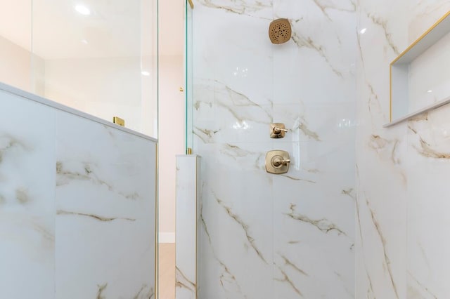 6407 W County Rd 41, Midland, TX 79707 - full bathroom with a marble finish shower
