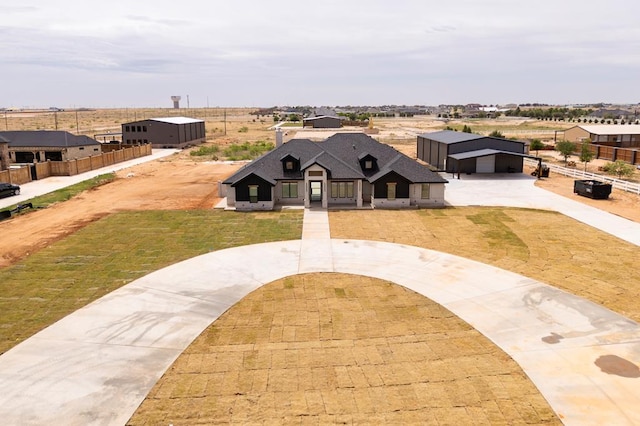 6407 W County Rd 41, Midland, TX 79707 - view of front facade featuring curved driveway