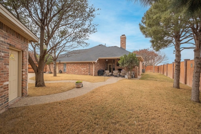 1900 Fringewood Dr, Midland, TX 79707 - view of yard with a fenced backyard
