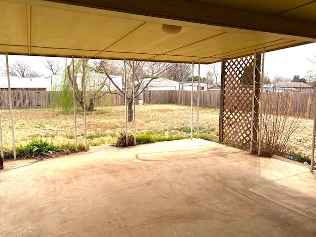 view of patio / terrace featuring a fenced backyard