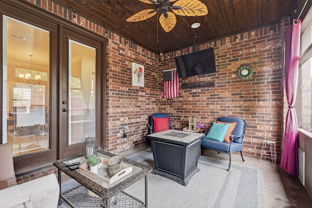6407 Saddle Horn Ln, Midland, TX 79707 - view of patio featuring ceiling fan