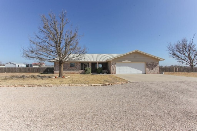 ranch-style house with a garage