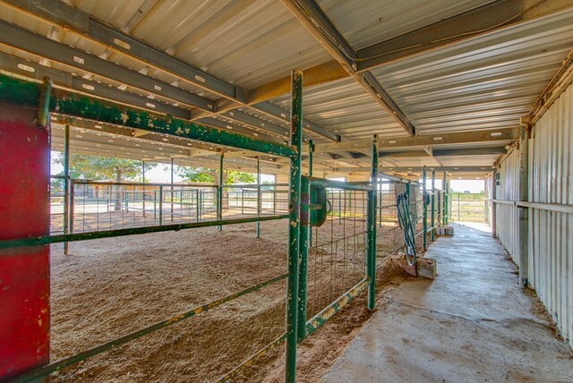 view of horse barn