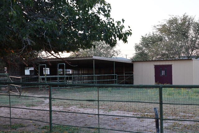 view of horse barn