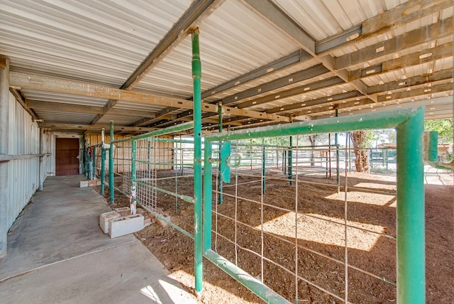 view of horse barn