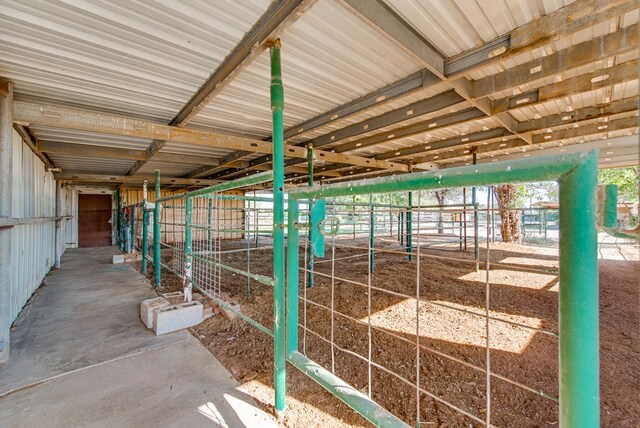 view of horse barn