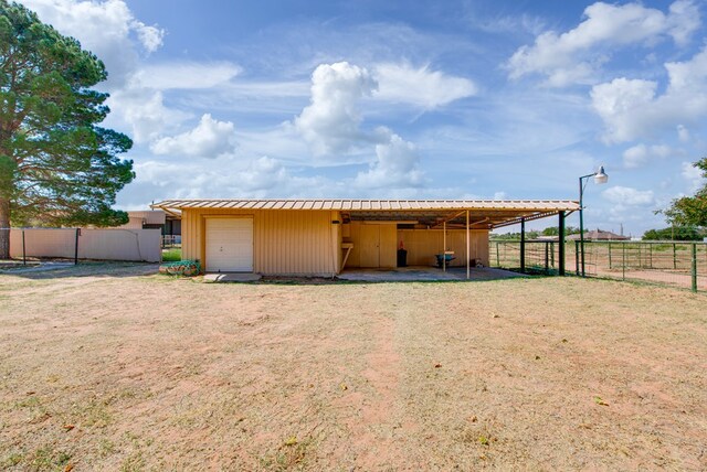 exterior space featuring an outdoor structure