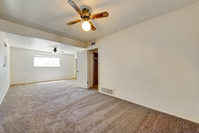 4902 Leisure Dr, Midland, TX 79703 - spare room featuring carpet flooring and a ceiling fan
