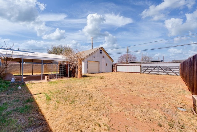 4902 Leisure Dr, Midland, TX 79703 - fenced backyard with an outdoor structure
