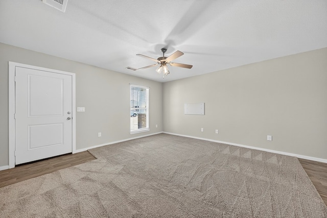1317 Masquerade Blvd, Odessa, TX 79765 - carpeted spare room with a ceiling fan and baseboards