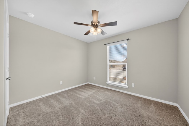 1317 Masquerade Blvd, Odessa, TX 79765 - empty room with ceiling fan, carpet floors, and a smoke detector