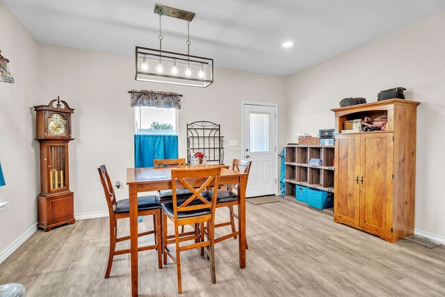 1404 Marijo, Big Spring, TX 79720 - dining room with light wood-style flooring and recessed lighting