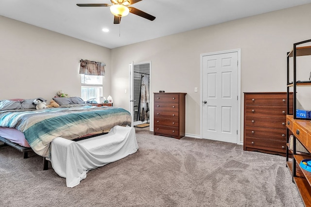 1404 Marijo, Big Spring, TX 79720 - bedroom featuring carpet flooring and ceiling fan