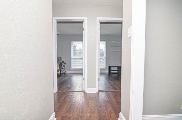 4404 Westminister Dr, Midland, TX 79707 - hallway featuring wood finished floors and baseboards