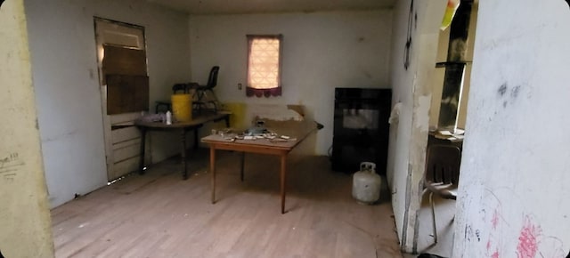 miscellaneous room featuring light wood-type flooring