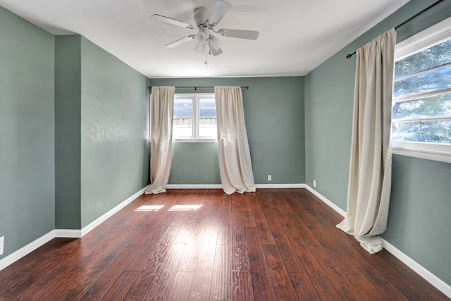 2010 Douglas Ave, Midland, TX 79701 - spare room featuring ceiling fan and wood-type flooring