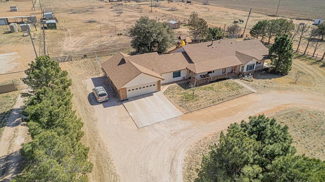2701 S County Rd 1114, Midland, TX 79706 - drone / aerial view with a rural view