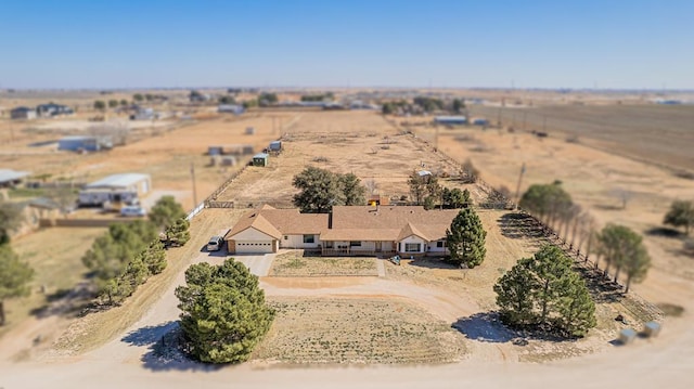 bird's eye view featuring a rural view