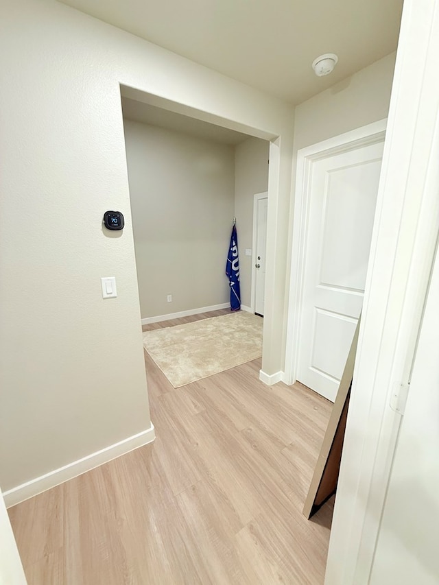 hall featuring hardwood / wood-style floors