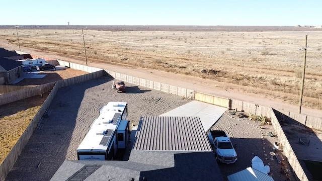 drone / aerial view featuring a rural view