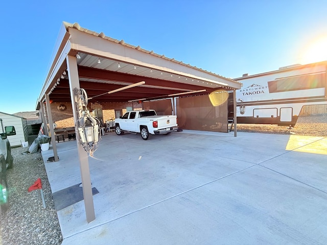 view of car parking