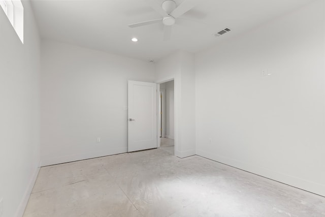 2607 Hoya Dr, Midland, TX 79707 - unfurnished room with recessed lighting and ceiling fan
