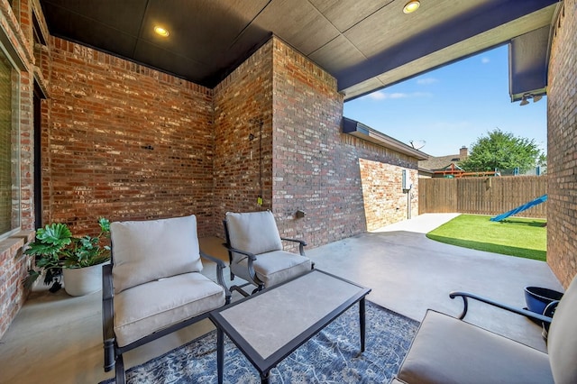 5514 Casa Grande Trl, Midland, TX 79707 - view of patio / terrace with outdoor lounge area