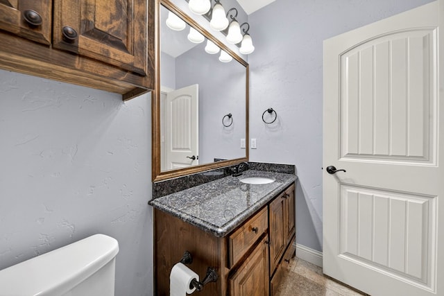 5514 Casa Grande Trl, Midland, TX 79707 - half bath featuring vanity and toilet
