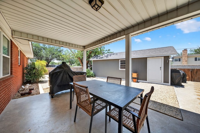 2802 Cimmaron Ave, Midland, TX 79705 - view of patio featuring outdoor dining space