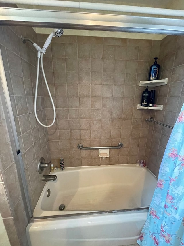 2804 33rd St, Snyder, TX 79549 - full bathroom featuring shower / bath combination with curtain