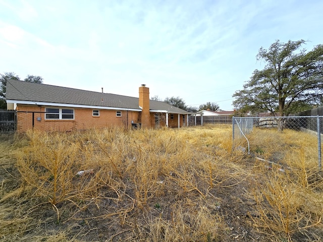 exterior space with fence