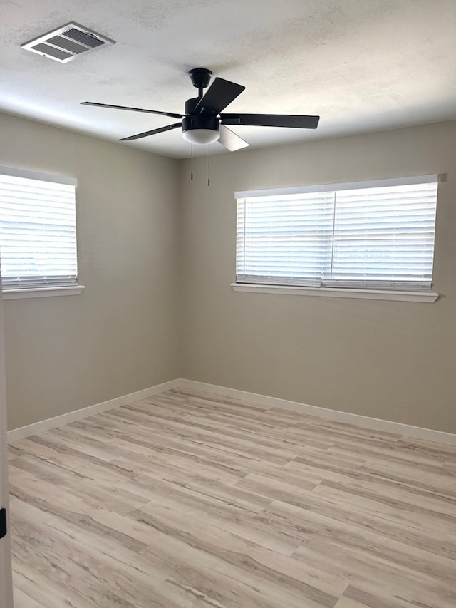 2612 Cimmaron Ave, Midland, TX 79705 - spare room featuring light wood-type flooring and a ceiling fan