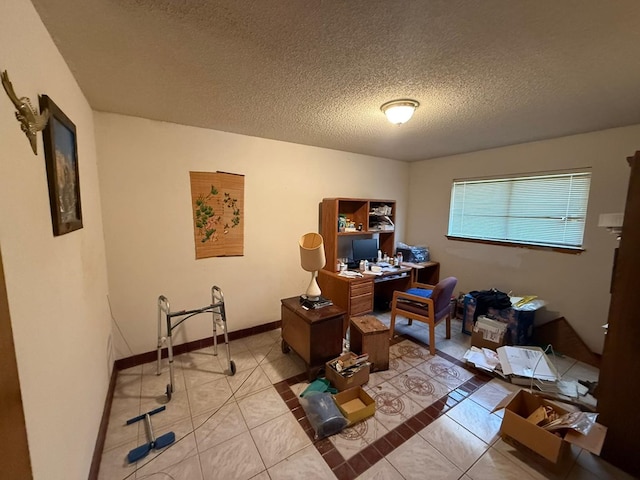 3804 Faircircle, Midland, TX 79707 - office space featuring a textured ceiling and tile patterned flooring