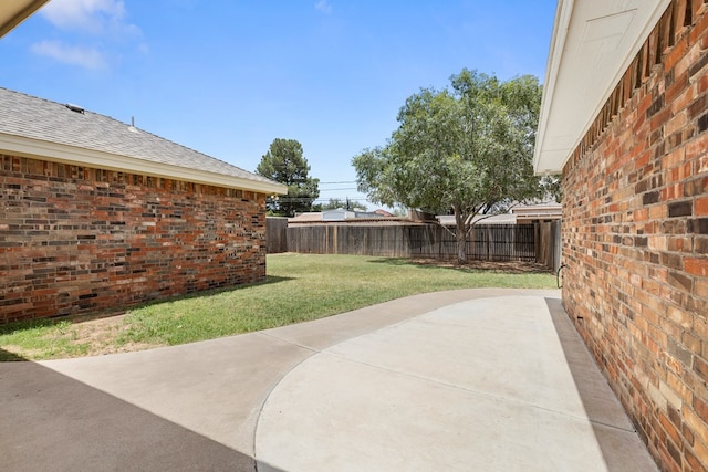 3402 Alicia Ct, Midland, TX 79707 - fenced backyard featuring a patio