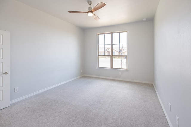 5312 Kilyn Ct, Midland, TX 79703 - spare room with ceiling fan, carpet, and baseboards