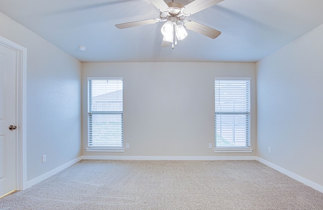 307 Pioneer Cir, Midland, TX 79705 - carpeted spare room featuring healthy amount of natural light and ceiling fan