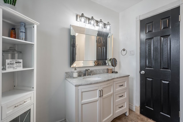 1703 Laurel Ave, Odessa, TX 79761 - bathroom with vanity and baseboards